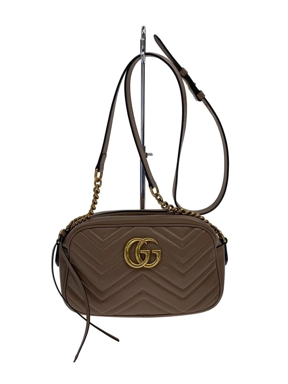 Gucci Chain Shoulder Bag GG Marmont Quilted Leather